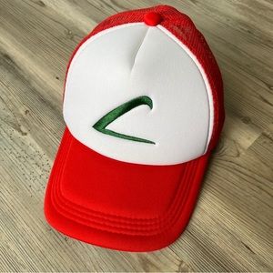Vintage Ash Ketchum Trucker Hat Foam Embroidered
